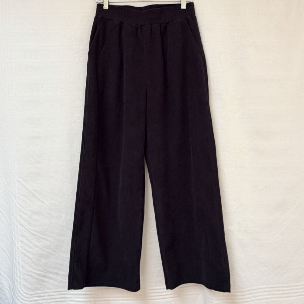 Halara Wide Leg Corduroy Pants‎ Size Medium Petite Casual Comfort Boho Preppy